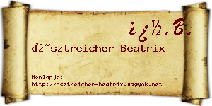 Ösztreicher Beatrix névjegykártya